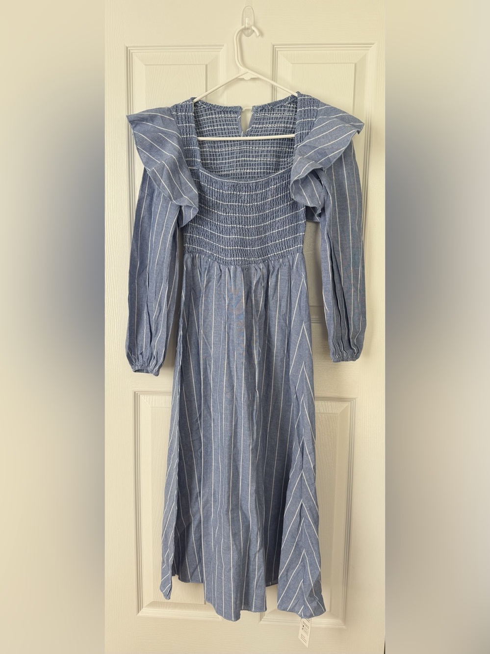 CUPSHE Striped Blue Maxi Dress - XS